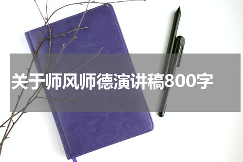 关于师风师德演讲稿800字