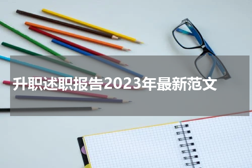 升职述职报告2023年最新范文