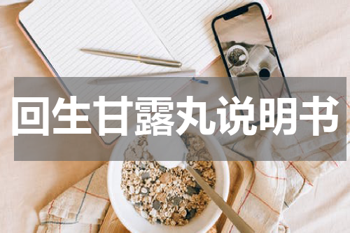 回生甘露丸说明书