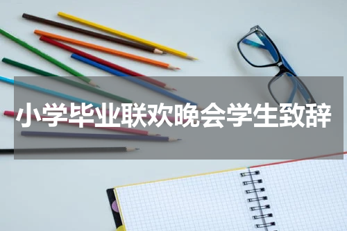 小学毕业联欢晚会学生致辞