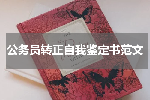 公务员转正自我鉴定书范文