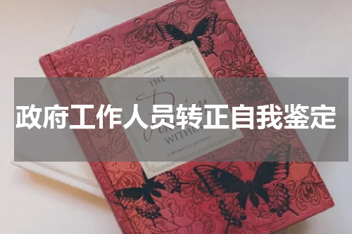 政府工作人员转正自我鉴定