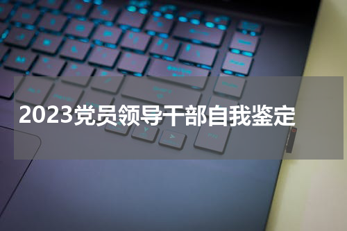 2023党员领导干部自我鉴定