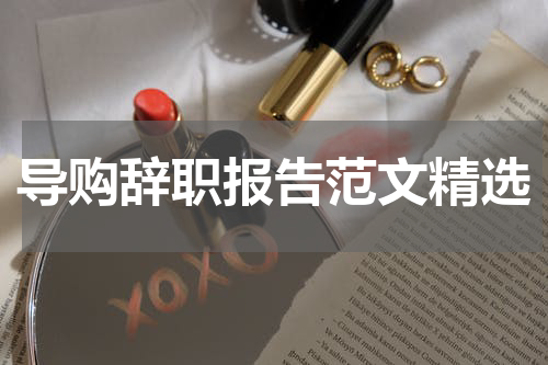 导购辞职报告范文精选