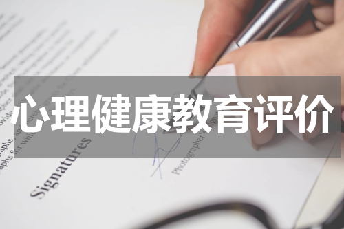 心理健康教育评价