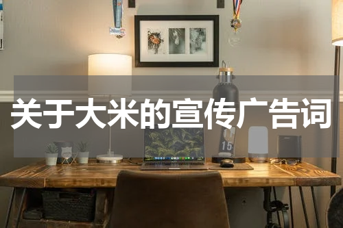 关于大米的宣传广告词