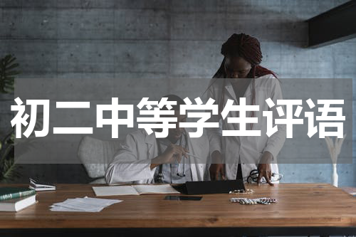 初二中等学生评语