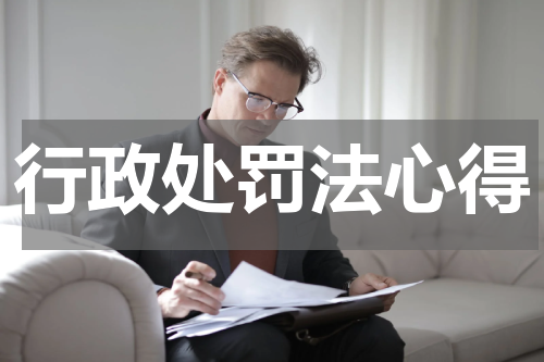 行政处罚法心得