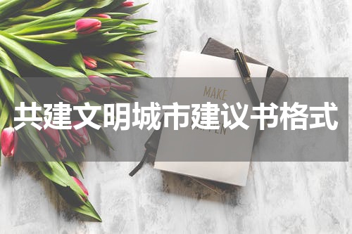 共建文明城市建议书格式