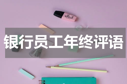 银行员工年终评语