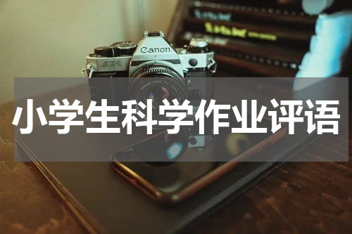 小学生科学作业评语