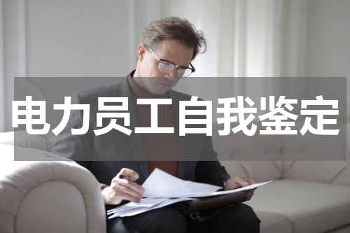 电力员工自我鉴定