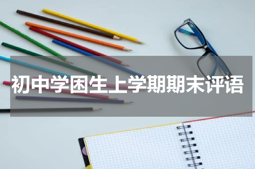 初中学困生上学期期末评语