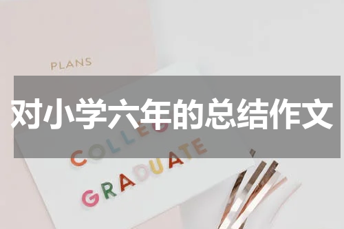 对小学六年的总结作文