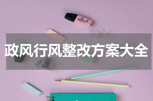 政风行风整改方案大全