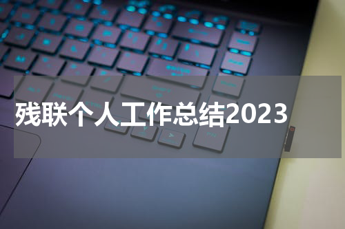残联个人工作总结2023