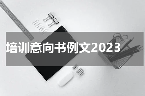 培训意向书例文2023