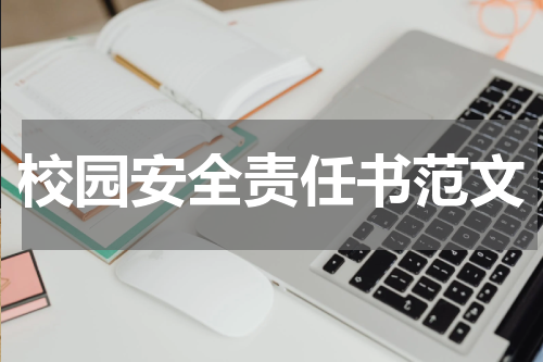 校园安全责任书范文