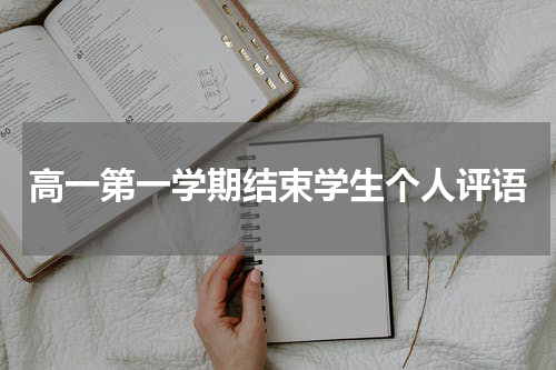 高一第一学期结束学生个人评语