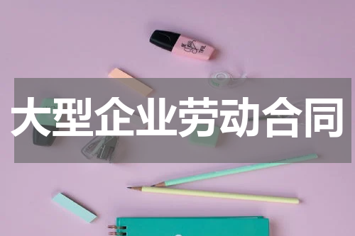 大型企业劳动合同