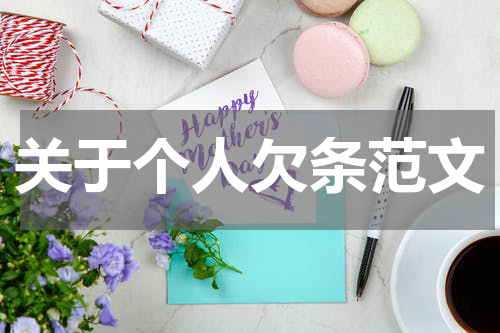 关于个人欠条范文