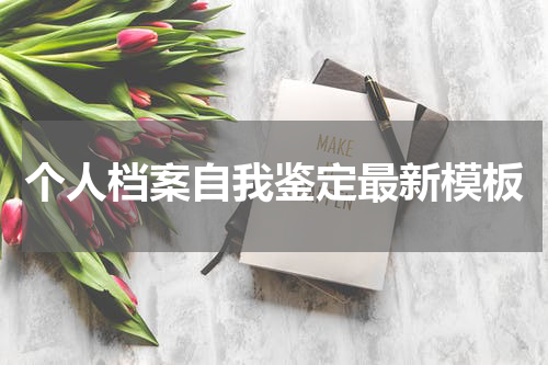 个人档案自我鉴定最新模板