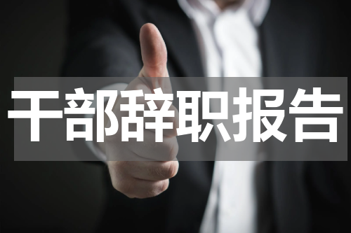 干部辞职报告