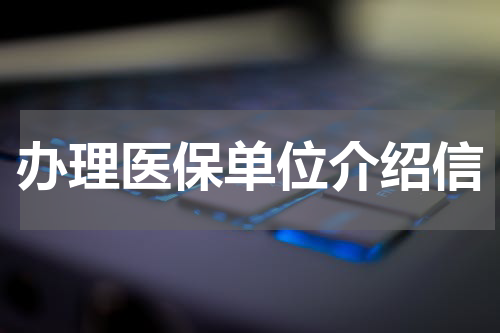 办理医保单位介绍信