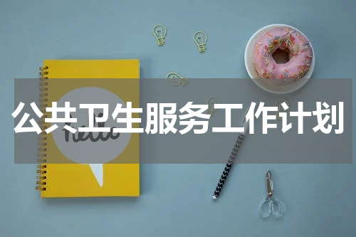 公共卫生服务工作计划