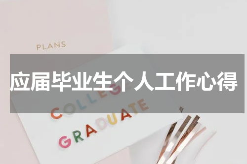 应届毕业生个人工作心得