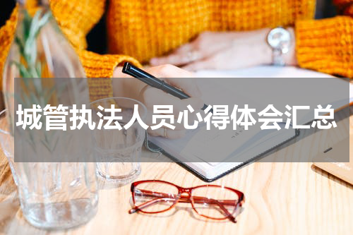 城管执法人员心得体会汇总