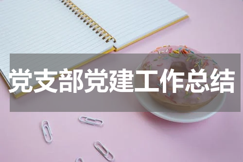 党支部党建工作总结