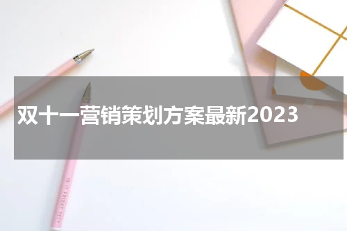 双十一营销策划方案最新2023