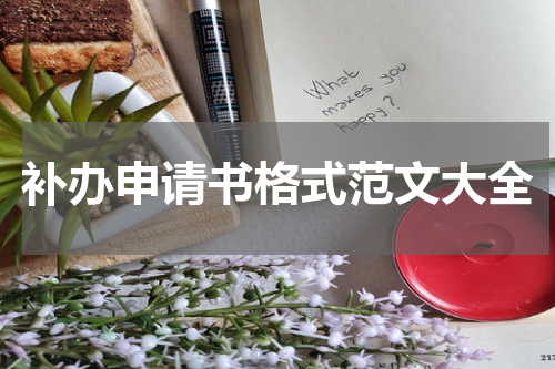 补办申请书格式范文大全