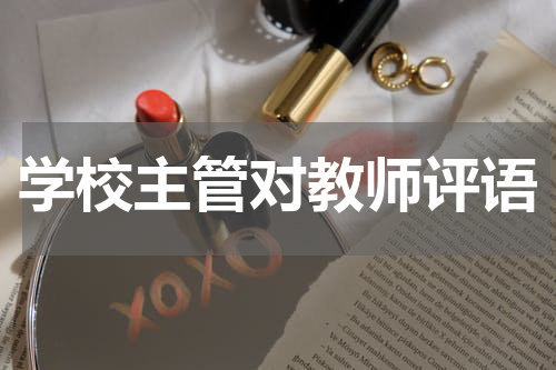 学校主管对教师评语