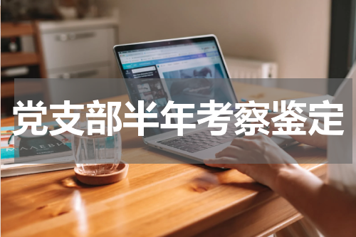 党支部半年考察鉴定