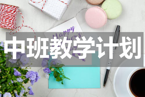 中班教学计划