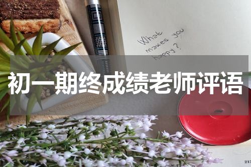 初一期终成绩老师评语