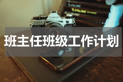 班主任班级工作计划