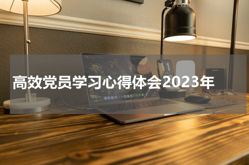 高效党员学习心得体会2023年