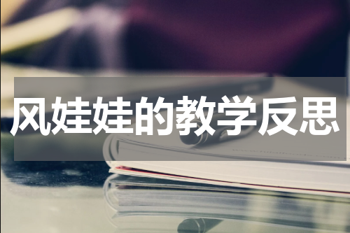 风娃娃的教学反思