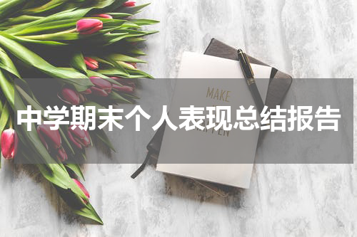 中学期末个人表现总结报告