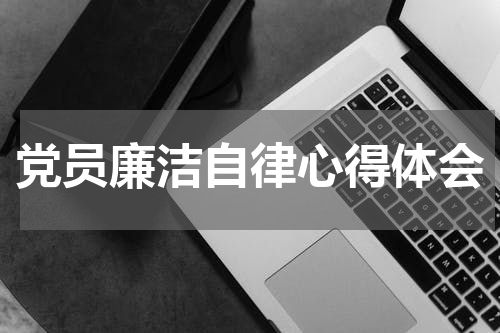 党员廉洁自律心得体会