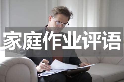 家庭作业评语
