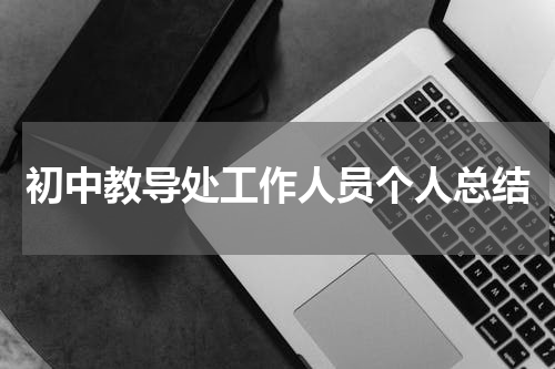 初中教导处工作人员个人总结