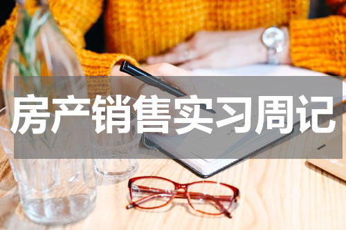 房产销售实习周记