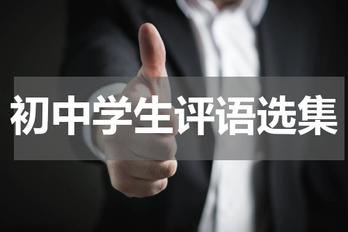初中学生评语选集