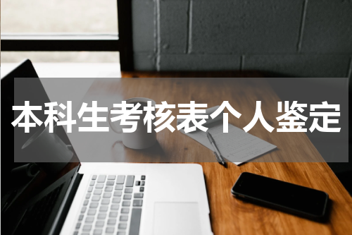 本科生考核表个人鉴定