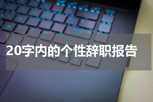 20字内的个性辞职报告