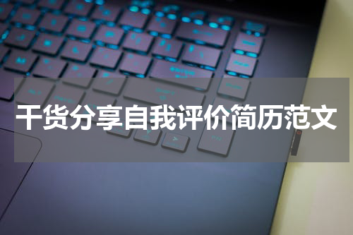 干货分享自我评价简历范文